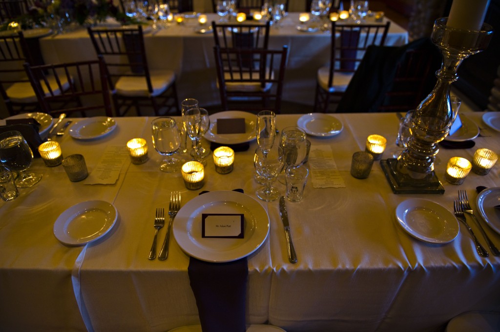 An Elegant Table Set with custom Pilsner Photo by Travis Broxton